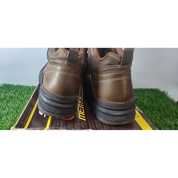 Skechers Relaxed Fit Brenton Mens Size 9 Brown Leather Hiking Boots DKBR NIB